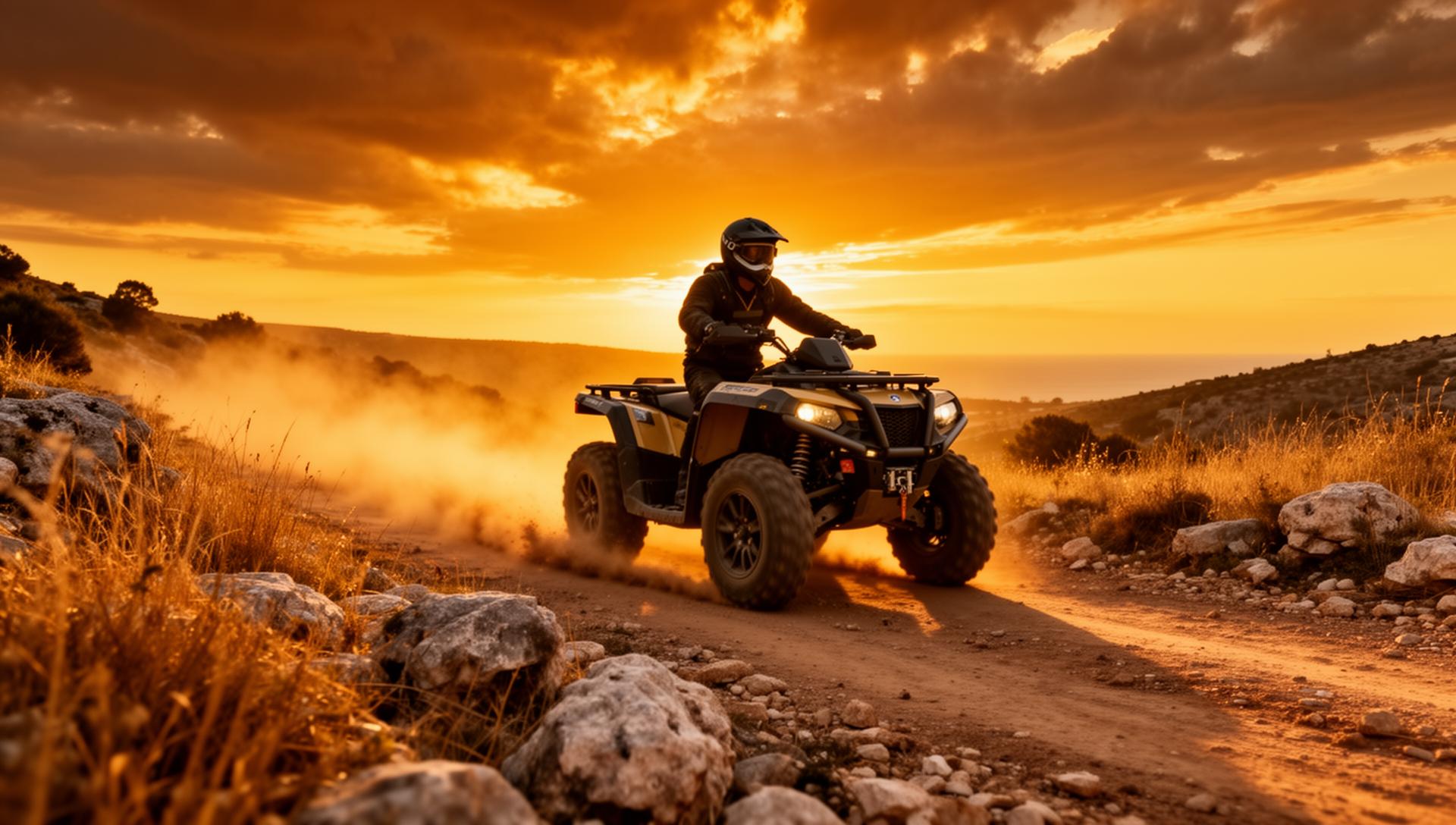 ATV riders exploring mountain trails in Montenegro